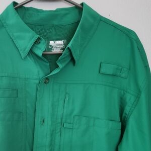Reel Legends Shirt Saltwater 2 Men's Emerald Green Large NWT